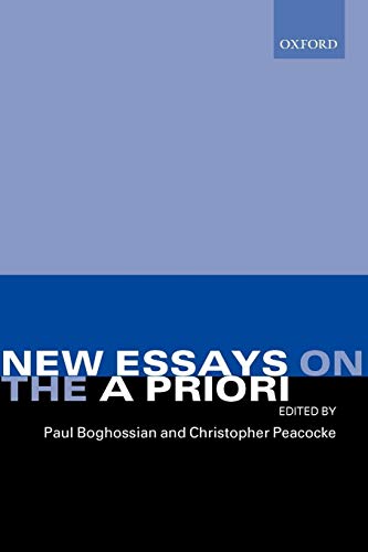 9780199241279: New Essays On The A Priori