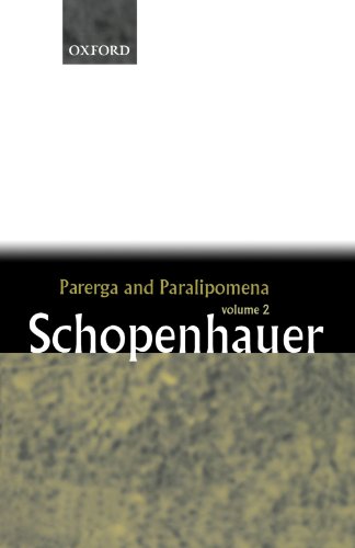 9780199242214: Parerga and Paralipomena: Volume 2: Short Philosophical Essays: Short Philosophical Essays Volume Two