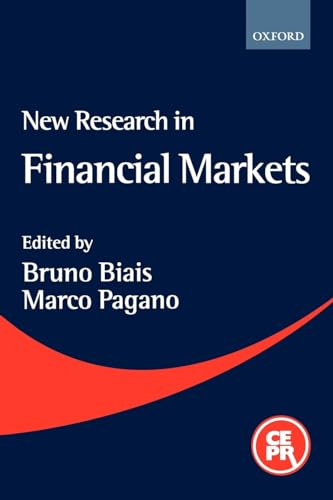 9780199243228: New Research in Financial Markets