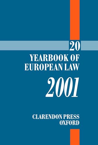 Beispielbild fr Yearbook of European Law: Volume 20: 2001 zum Verkauf von Ergodebooks