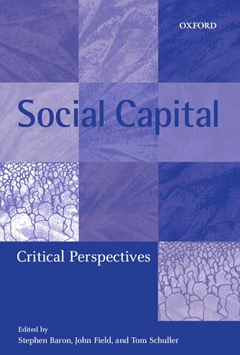 Beispielbild fr Social Capital : Critical Perspectives zum Verkauf von Better World Books