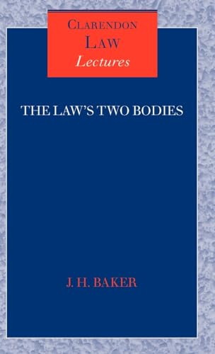 Beispielbild fr The Law's Two Bodies Some Evidential Problems in English Legal History zum Verkauf von Anybook.com