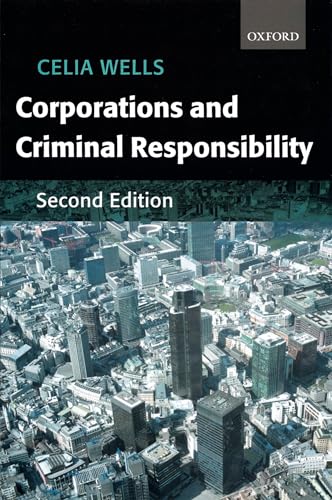 9780199246199: Corporations and Criminal Responsibility (Oxford Monographs on Criminal Law and Justice)