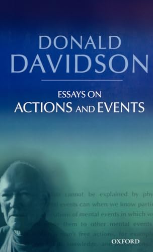 9780199246267: Essays on Actions and Events: Philosophical Essays Volume 1 (The Philosophical Essays of Donald Davidson (5 Volumes))
