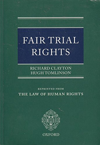 Stock image for Fair Trial Rights for sale by ThriftBooks-Atlanta