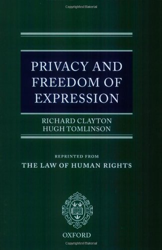Beispielbild fr Privacy and Freedom of Expression zum Verkauf von AwesomeBooks