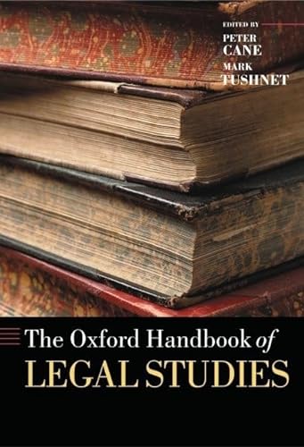 9780199248162: The Oxford Handbook of Legal Studies (Oxford Handbooks)