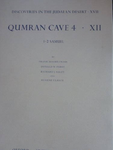 Beispielbild fr Discoveries in the Judaean Desert, XVII. Qumran Cave 4. XII 1-2 Samuel zum Verkauf von Antiquariaat Spinoza