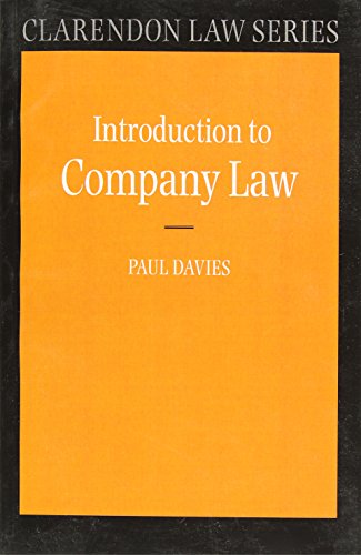 Beispielbild fr Introduction to Company Law (Clarendon Law Series) zum Verkauf von AwesomeBooks