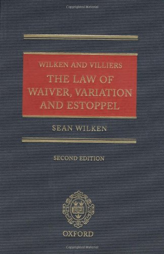 9780199253210: The Law of Waiver, Variation and Estoppel