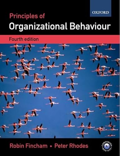 Beispielbild fr Principles of Organizational Behaviour zum Verkauf von AwesomeBooks