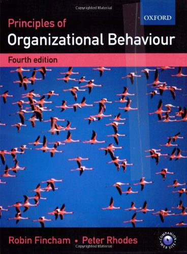 9780199253975: Principles of Organizational Behaviour