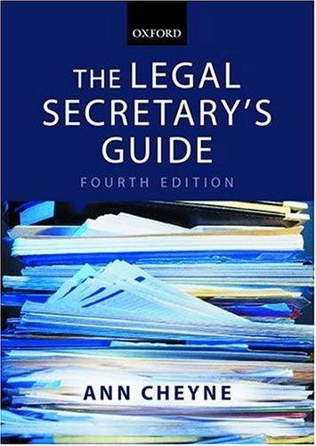 9780199254224: The Legal Secretary's Guide