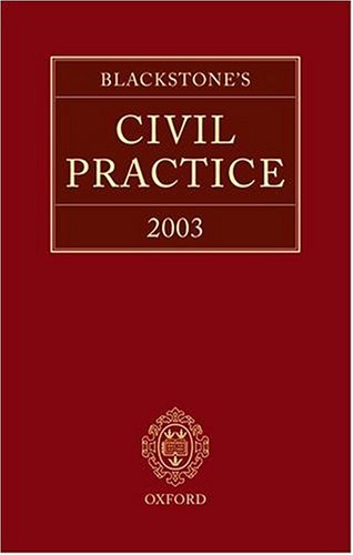 Stock image for Blackstone's Civil Practice for sale by WorldofBooks