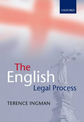 9780199254958: The English Legal Process