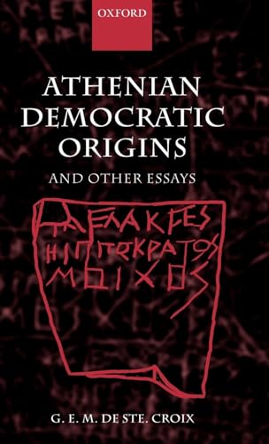 Beispielbild fr Athenian Democratic Origins: and other essays zum Verkauf von R.D.HOOKER