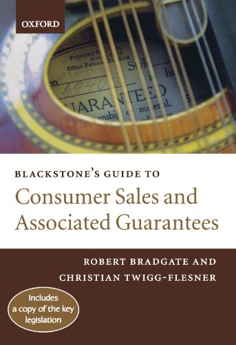 Stock image for Blackstone's Guide to Consumer Sales and Associated Guarantees for sale by WorldofBooks