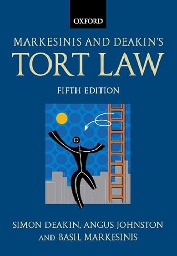 Beispielbild fr Markesinis and Deakin's Tort Law zum Verkauf von Ergodebooks