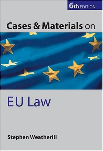 Beispielbild fr Cases and Materials on EU Law (Cases & Materials S.) zum Verkauf von WorldofBooks