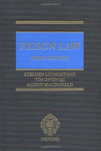 Beispielbild fr PRISON LAW. zum Verkauf von Burwood Books