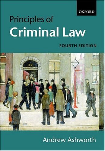 Beispielbild fr Principles of Criminal Law zum Verkauf von Better World Books