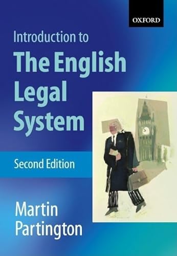 9780199260577: Introduction to the English Legal System