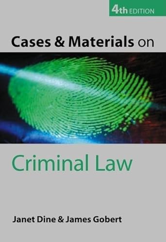 Imagen de archivo de Cases and Materials on Criminal Law a la venta por AwesomeBooks
