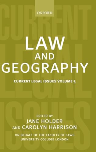 Stock image for Law and Geography: Current Legal Issues 2002 Volume 5 for sale by WorldofBooks