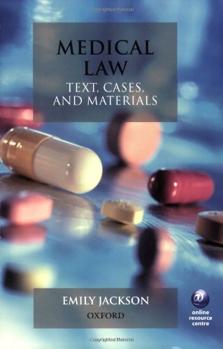 Stock image for Medical Law: Text, Cases and Materials for sale by WorldofBooks