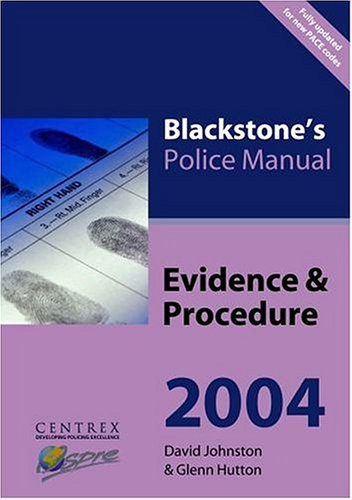 Stock image for Evidence and Procedure (Blackstone's Police Manuals) for sale by MusicMagpie