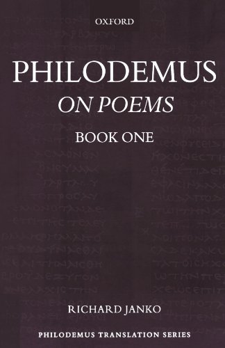 Philodemus: On Poems, Book I (Philodemus Translation Series) - Philodemus