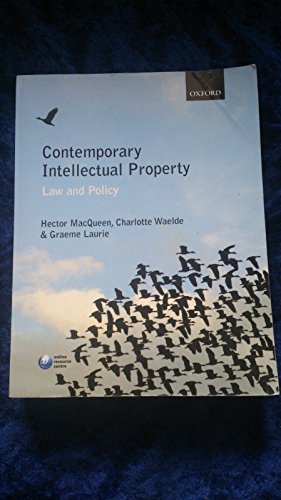 Beispielbild fr Contemporary Intellectual Property: Law and Policy (Oxford Core Texts) zum Verkauf von AwesomeBooks