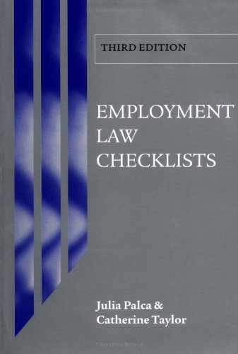 Employment Law Checklists (9780199265046) by Palca, Julia; Taylor, Catherine