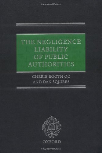 Beispielbild fr The Negligence Liability of Public Authorities zum Verkauf von AwesomeBooks