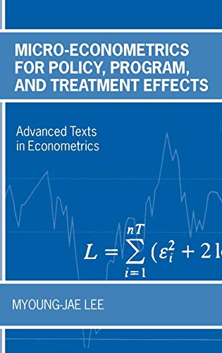 9780199267682: Micro-Econometrics for Policy, Program and Treatment Effects