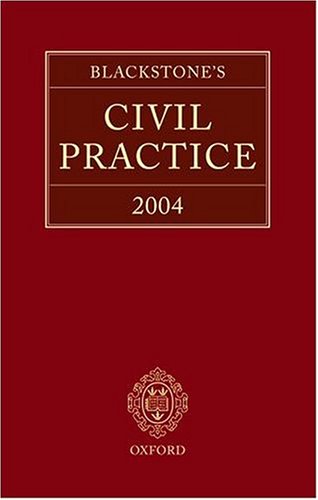 Stock image for Blackstone's Civil Practice 2004 for sale by WorldofBooks