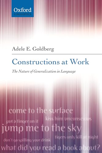 Imagen de archivo de Constructions at Work: The Nature of Generalization in Language a la venta por HPB-Red