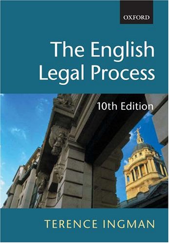 9780199268696: The English Legal Process
