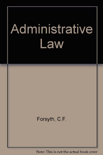 Imagen de archivo de Administrative Law a la venta por Prometei Books
