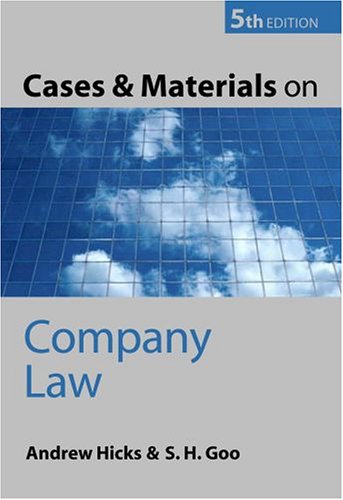 9780199270613: Cases and Materials on Company Law
