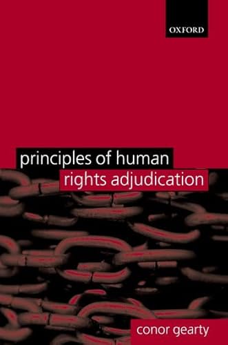 Beispielbild fr Principles of Human Rights Adjudication zum Verkauf von Housing Works Online Bookstore