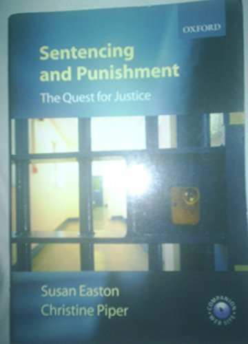 Stock image for SENTENCING AND PUNISHMENT: THE QUEST FOR JUSTICE. for sale by Cambridge Rare Books