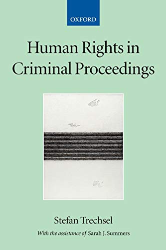 9780199271207: Human Rights in Criminal Proceedings (Collected Courses of the Academy of European Law): 3