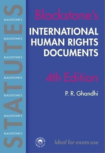 Beispielbild fr International Human Rights Documents (Blackstone's Statute Book) zum Verkauf von WorldofBooks