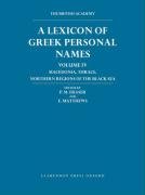 9780199273331: Lexicon of Greek Personal Names Volume IV: Macedonia, Thrace, northern regions of the Black Sea