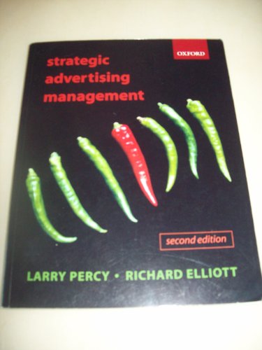 Beispielbild fr STRATEGIC ADVERTISING MANAGEMENT. zum Verkauf von Cambridge Rare Books