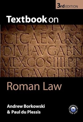 9780199276073: Textbook on Roman Law