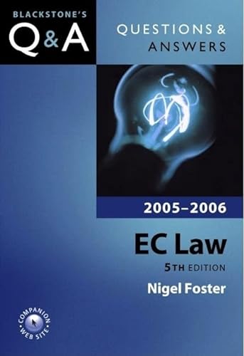 Beispielbild fr Questions and Answers: EC Law 2005-2006 (Blackstone's Law Questions and Answers) zum Verkauf von WorldofBooks