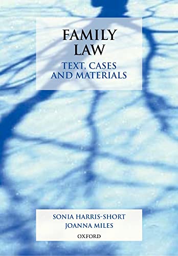 Beispielbild fr Text, Cases, and Materials: Family Law zum Verkauf von Powell's Bookstores Chicago, ABAA