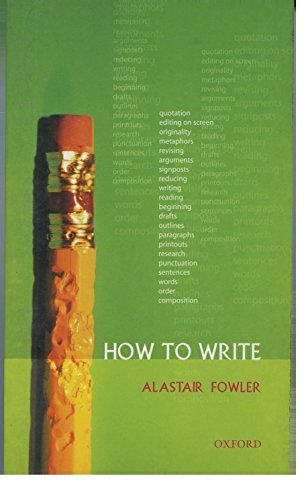 9780199278503: How to Write